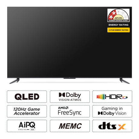TCL 164 cm (65 inches) 4K Ultra HD Smart QLED Google TV 65C645 (Black)