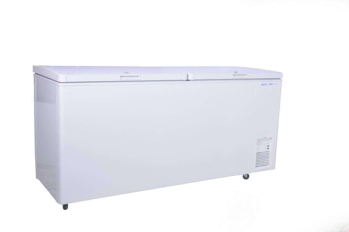 Voltas 405 DD CVF Double Door Deep Freezer, 405 Liters, White