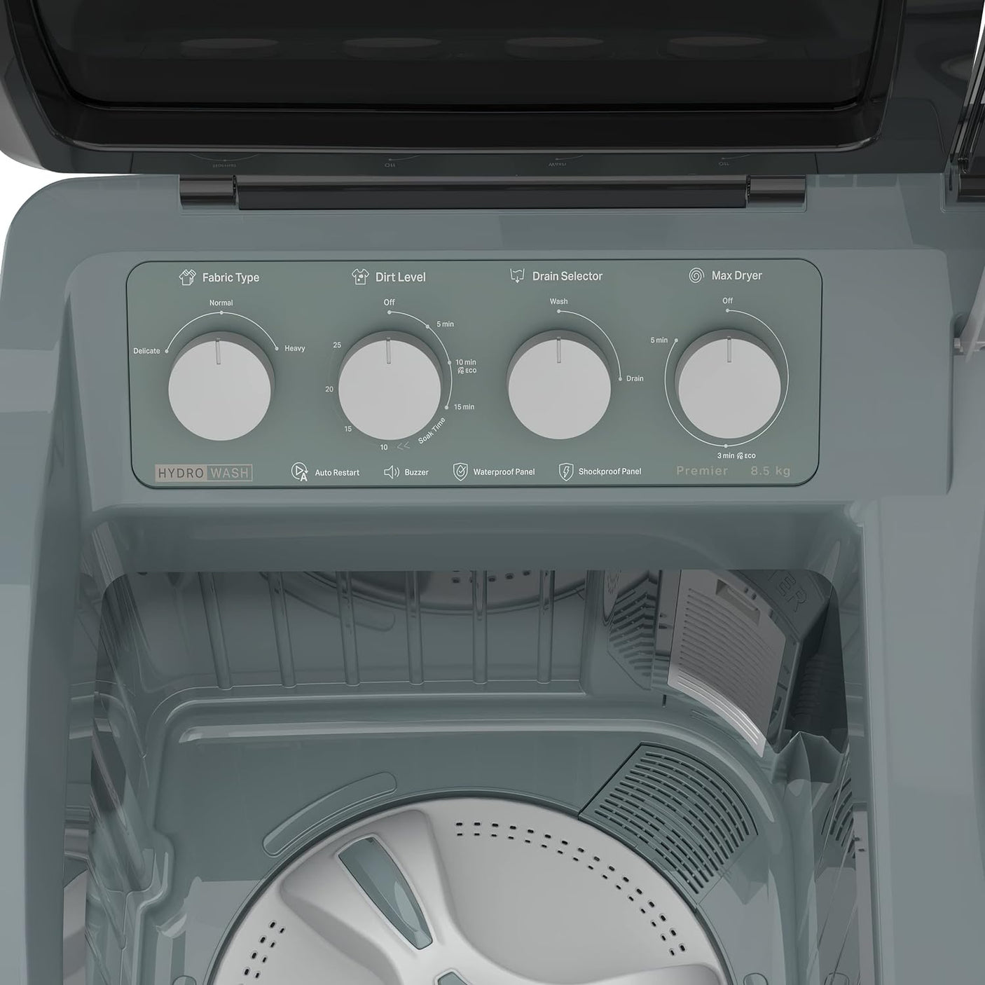 Whirlpool 8.5 Kg 5 Star Semi-Automatic Top Loading Washing Machine (W.POOL WM 30282)