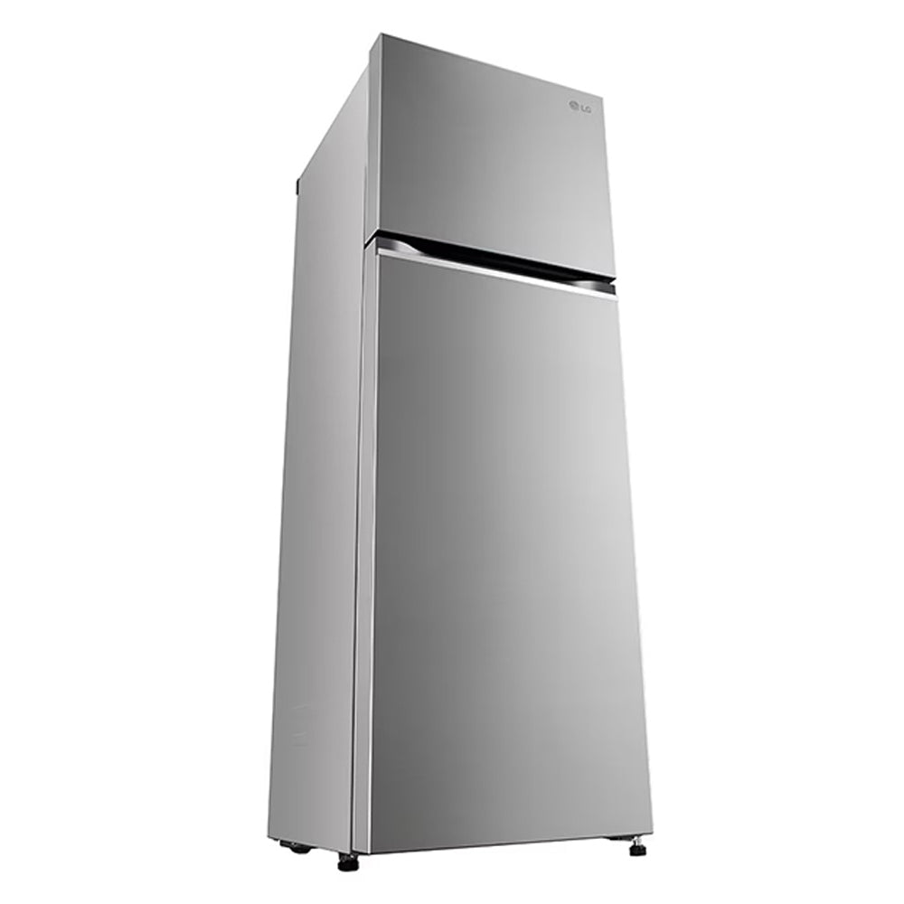 LG 272 litres 2 Star Double Door Refrigerator, Shiny Steel (GL-S312SPZY)