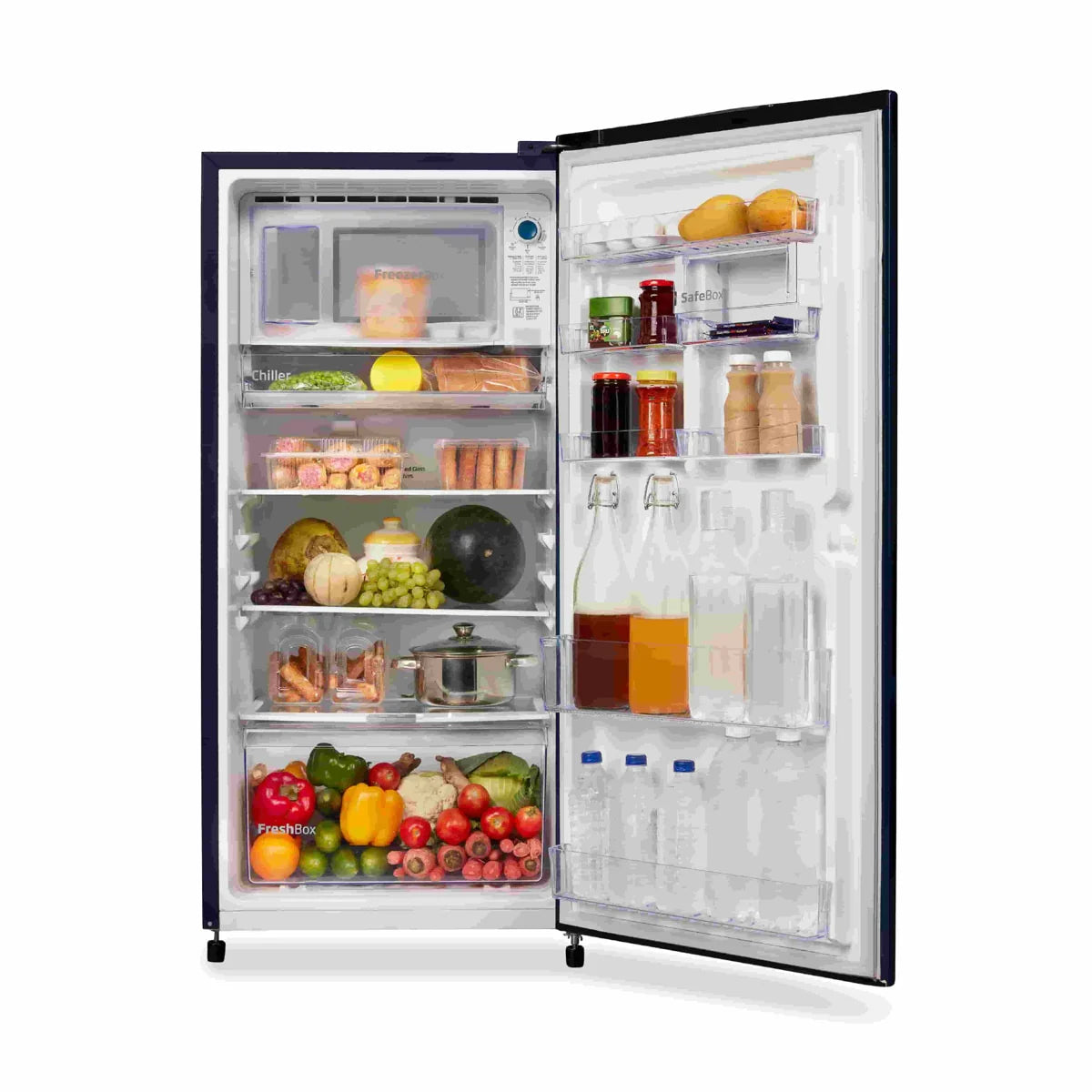 Voltas Beko by A Tata Product 185 L Direct Cool Single Door 3 Star Refrigerator  (Dahlia Blue, RDC220C