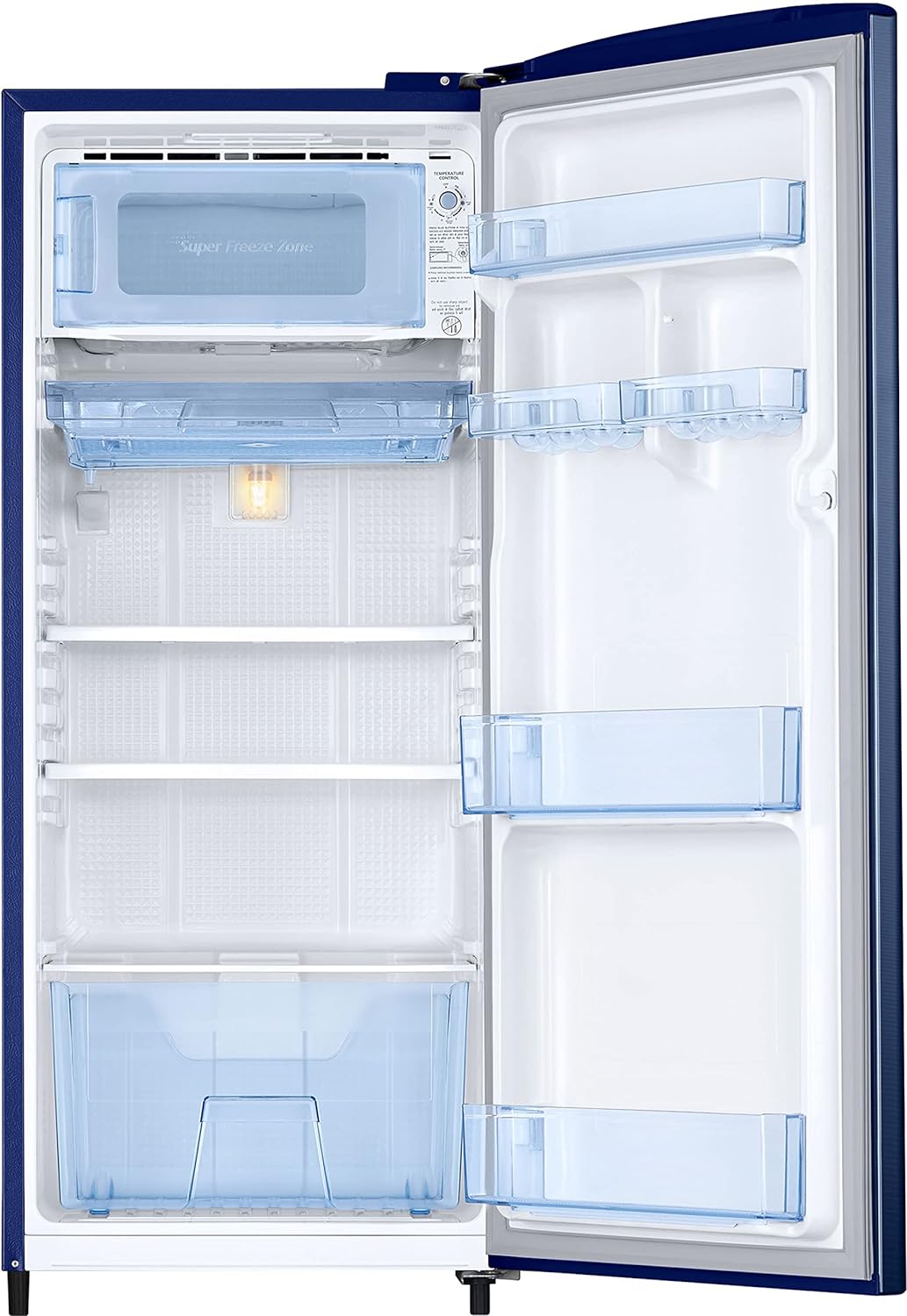 Samsung 183 L, 3 Star, Digital Inverter, Direct-Cool Single Door Refrigerator (RR20C2723CU/NL, Camellia Blue, 2023 Model) (RR20C2723CU)