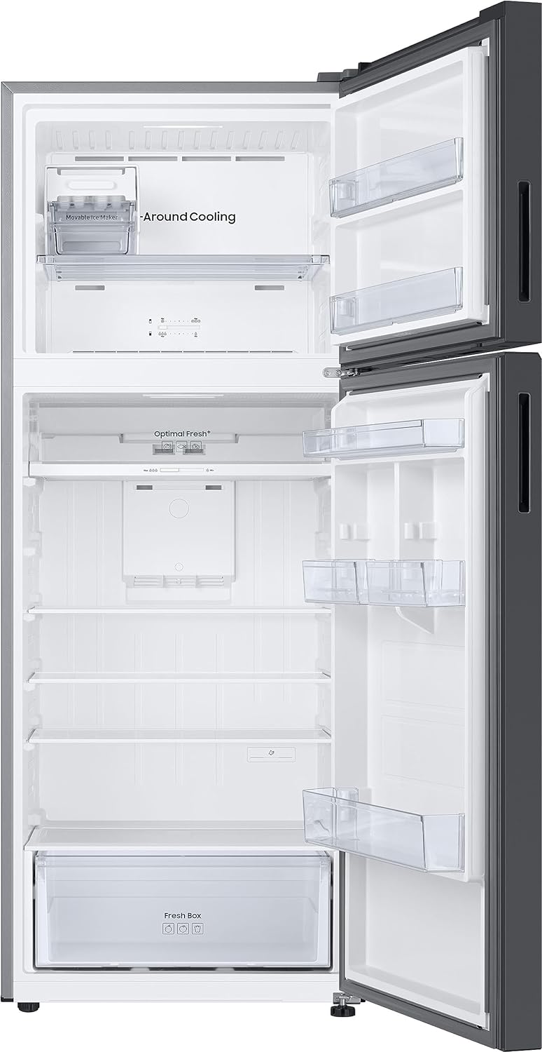 Samsung 465 L, Bespoke Optimal Fresh+, Digital Inverter, Frost Free Double Door WiFi Embedded Refrigerator (RT51CB662A22TL, Clean Black Glass, 2023 Model)
