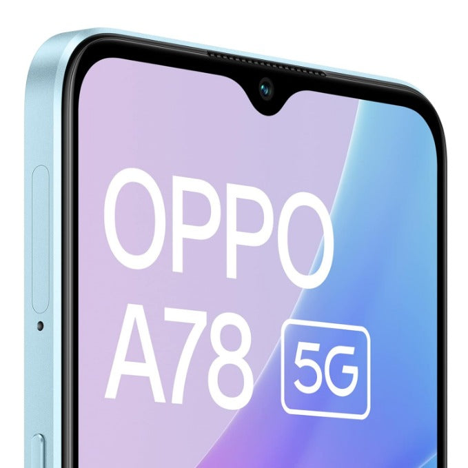 Stylish Powerhouse: OPPO A78 5G, Galactic Blue - 8GB RAM, 128GB Storage.