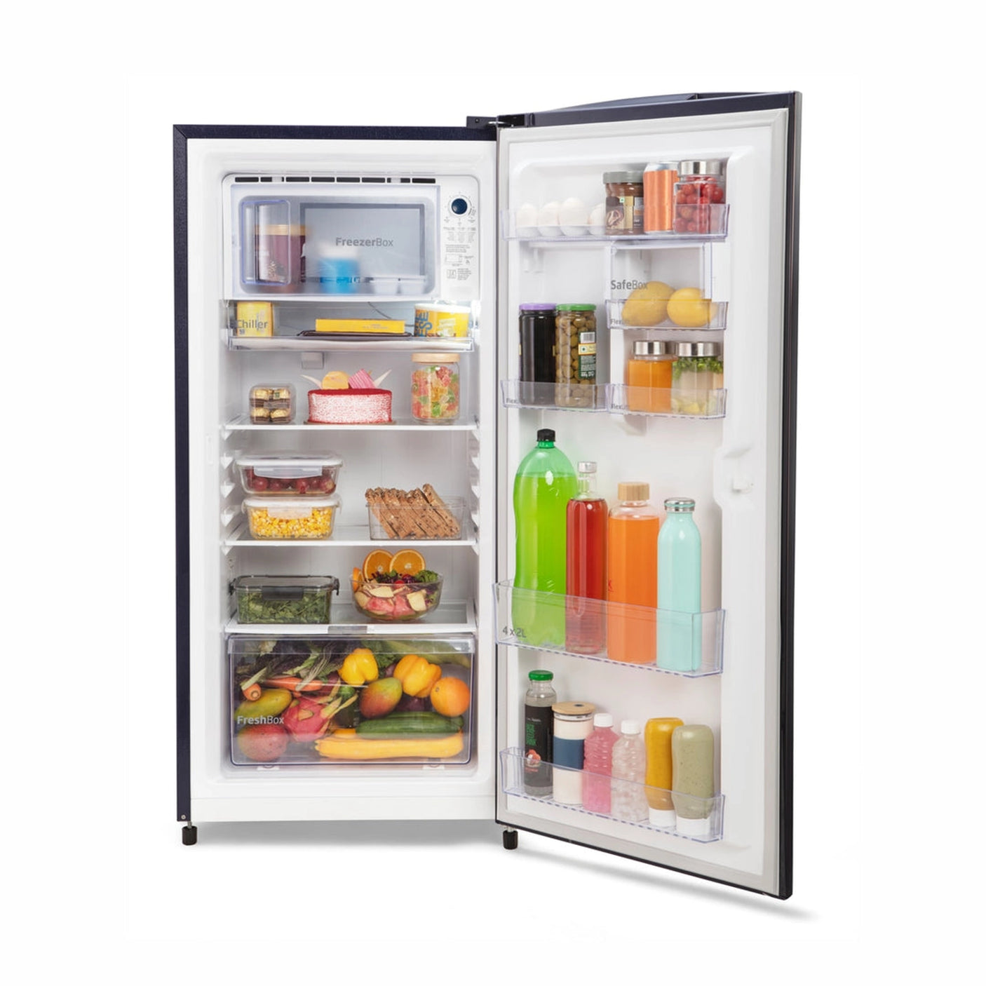 Voltas Beko 210 L 3 Star Single Door Direct Cool Refrigerator (RDC245C/W0BBE0M000UGD, Bonita Blue)