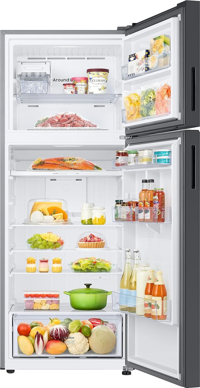 Samsung 465 L, Bespoke Optimal Fresh+, Digital Inverter, Frost Free Double Door WiFi Embedded Refrigerator (RT51CB662A22TL, Clean Black Glass, 2023 Model)