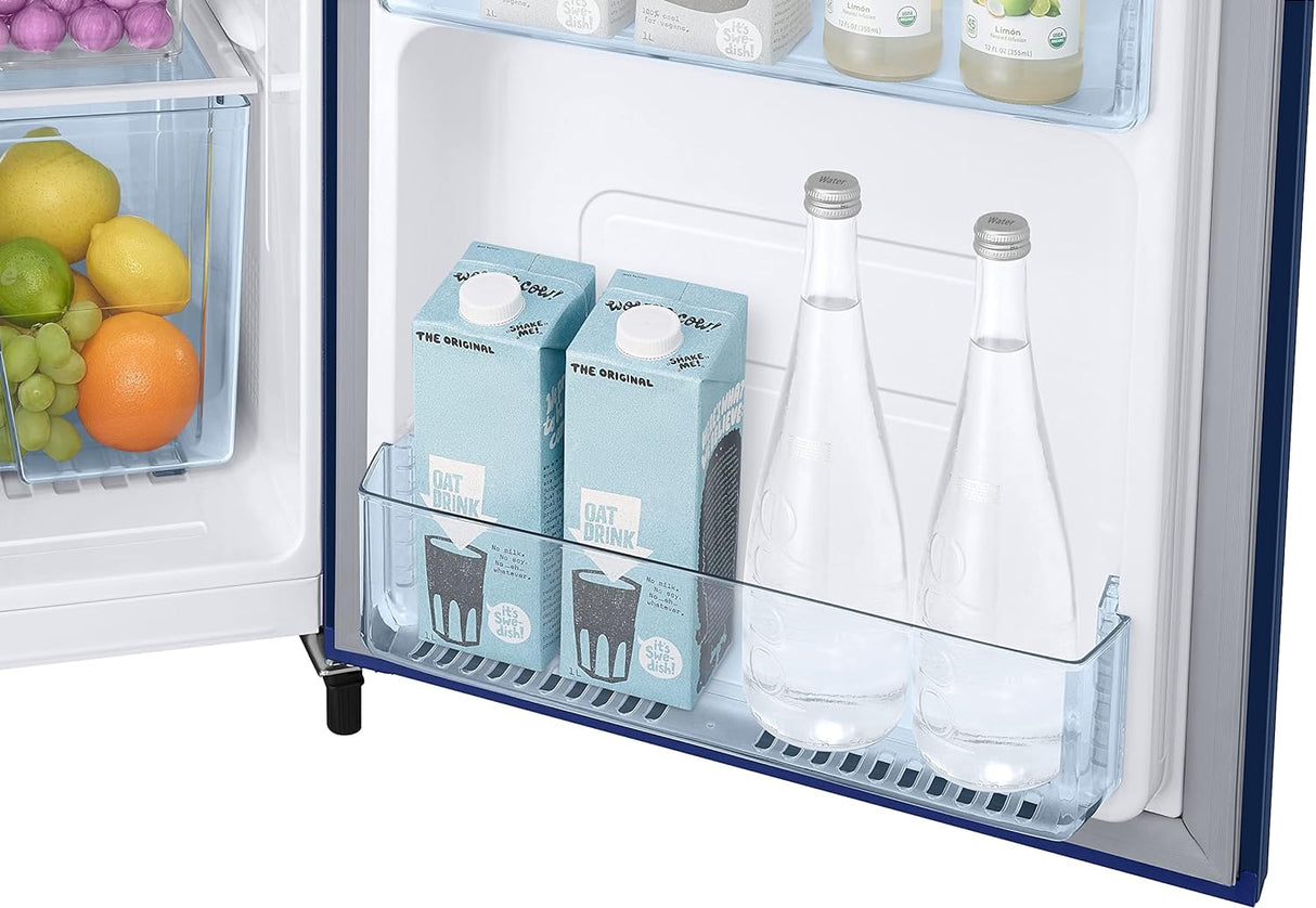 Samsung 183 L, 3 Star, Digital Inverter, Direct-Cool Single Door Refrigerator (RR20C2723CU/NL, Camellia Blue, 2023 Model) (RR20C2723CU)