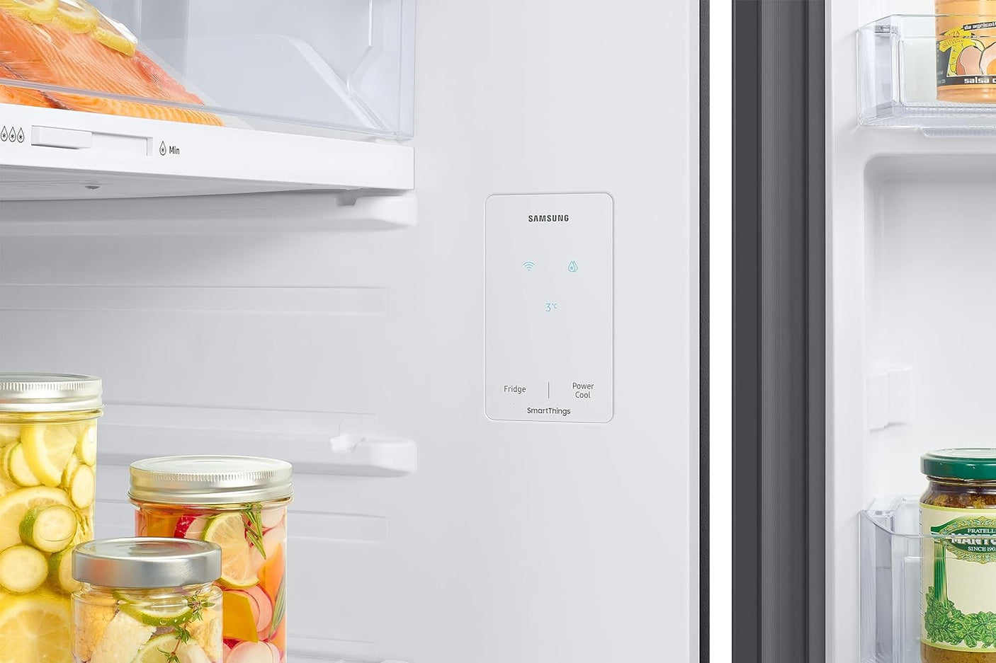 Samsung 465 L, Bespoke Optimal Fresh+, Digital Inverter, Frost Free Double Door WiFi Embedded Refrigerator (RT51CB662A22TL, Clean Black Glass, 2023 Model)