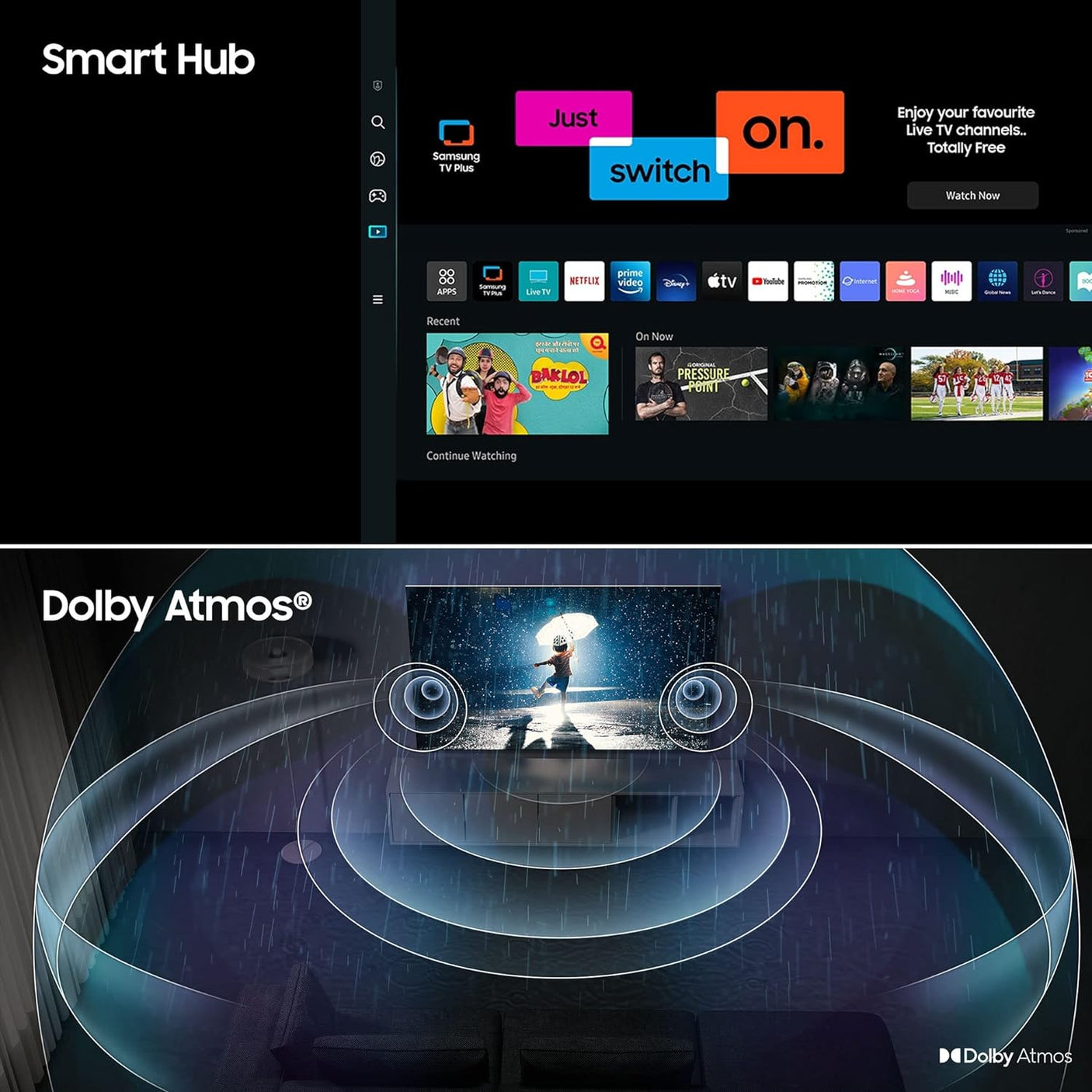 Samsung 138 cm (55 inches) 4K Ultra HD Smart OLED TV QA55S90CA (Titan Black)