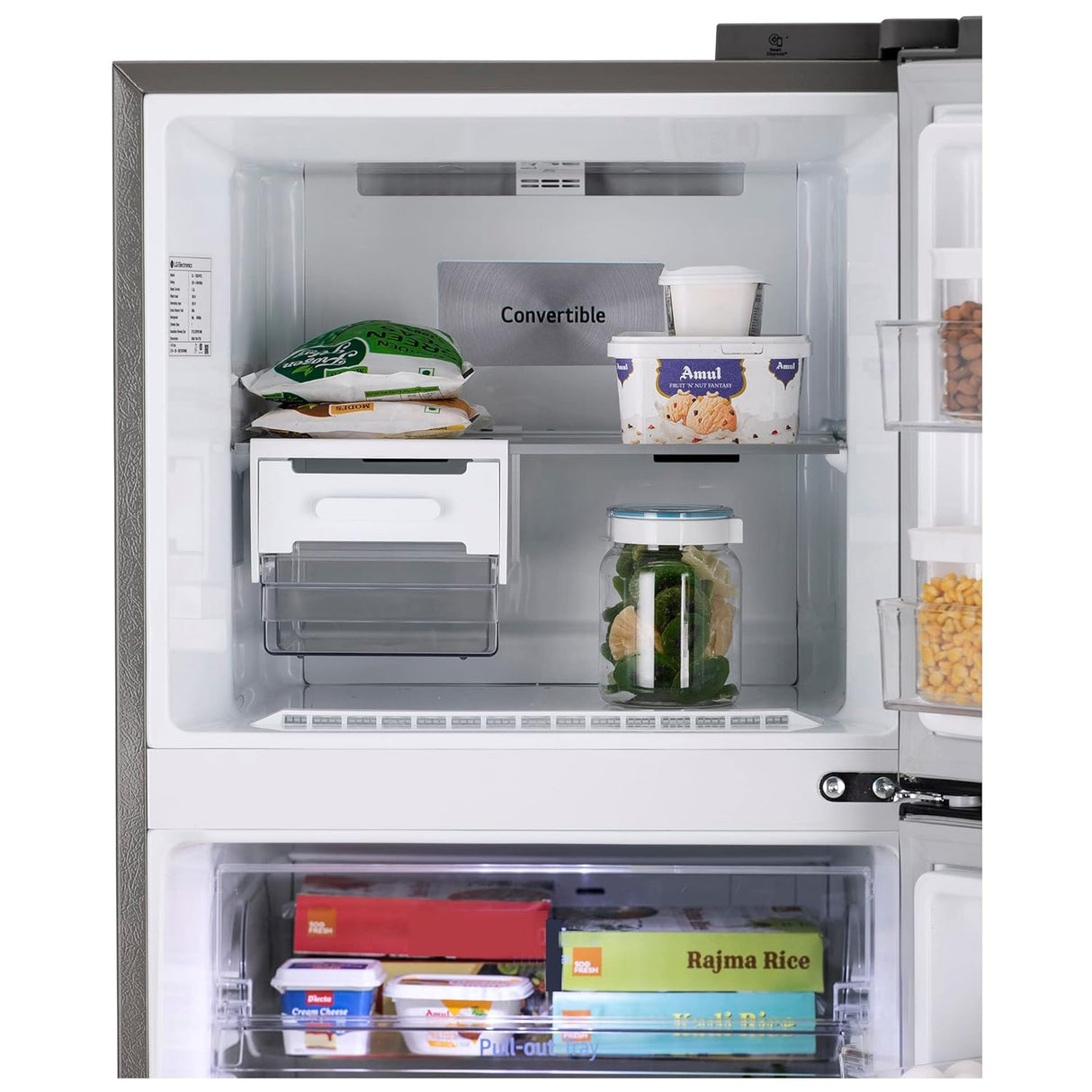 LG 343 L 2 Star Frost-Free Smart Inverter Double Door Refrigerator Shiny Steel, Convertible & Multi Air Flow Cooling, Gross Volume  GL-S382SPZY