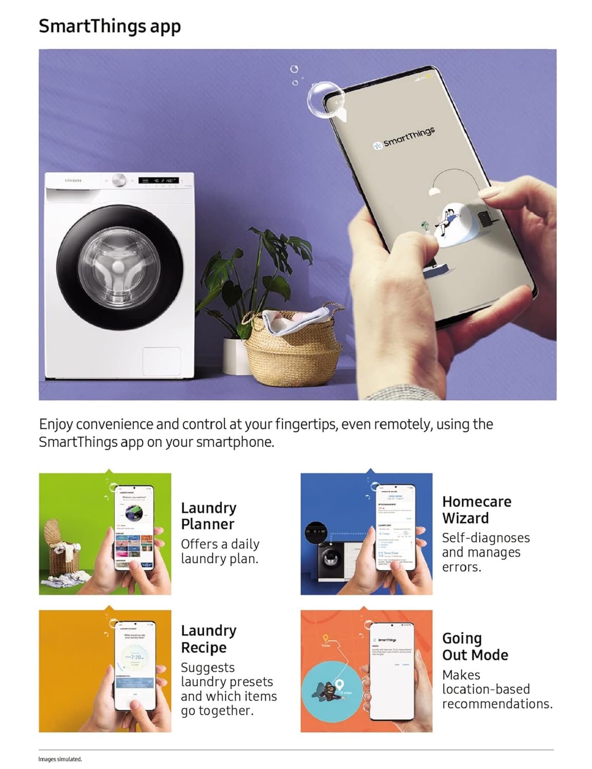 Samsung 12 kg, 5 star, Eco Bubble Technology, AI Control , Wi-Fi, Digital Inverter Motor, Fully-Automatic Front Load Washing Machine Appliance (WW12T504DAB/TL, Hygiene Steam, Black Caviar)