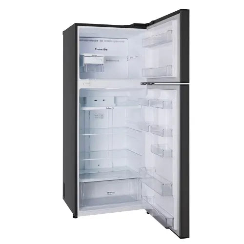LG 446 L Frost Free Double Door 1 Star Convertible Refrigerator (Ebony Sheen, GL-T502CESR)