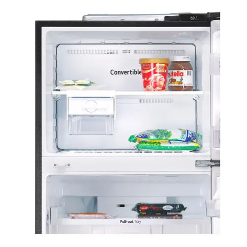 LG 446 L Frost Free Double Door 1 Star Convertible Refrigerator (Ebony Sheen, GL-T502CESR)