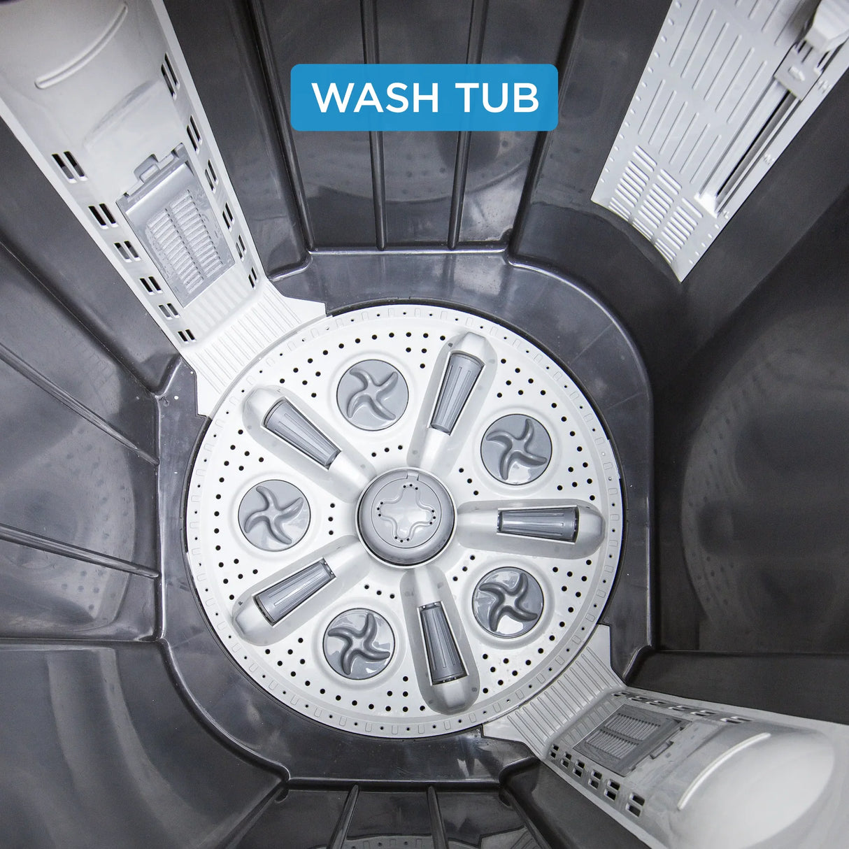 Midea Washing Machine Twin Tub 12 Kg, See Through Glass Lid, Soft Close MWMSA120GPG(KG)