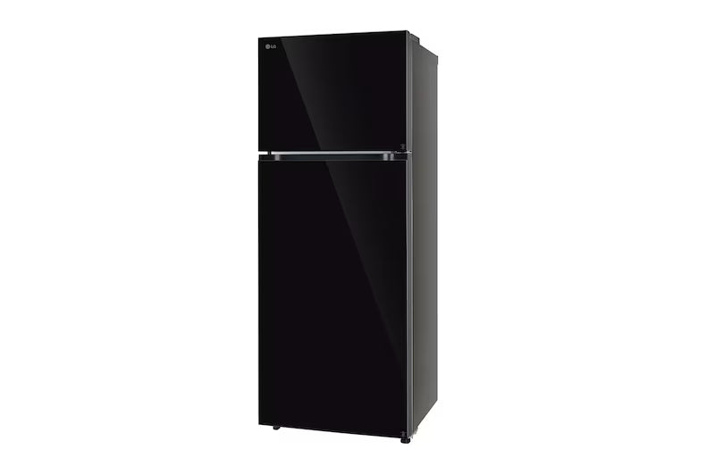 LG 466L Double Door Refrigerator,GL-T492EBMY, Wifi Convertible, Door Cooling+™, Black Mirror Finish, 2 Star