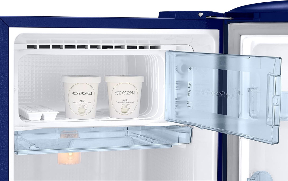 Samsung 183 L, 3 Star, Digital Inverter, Direct-Cool Single Door Refrigerator (RR20C2723CU/NL, Camellia Blue, 2023 Model) (RR20C2723CU)