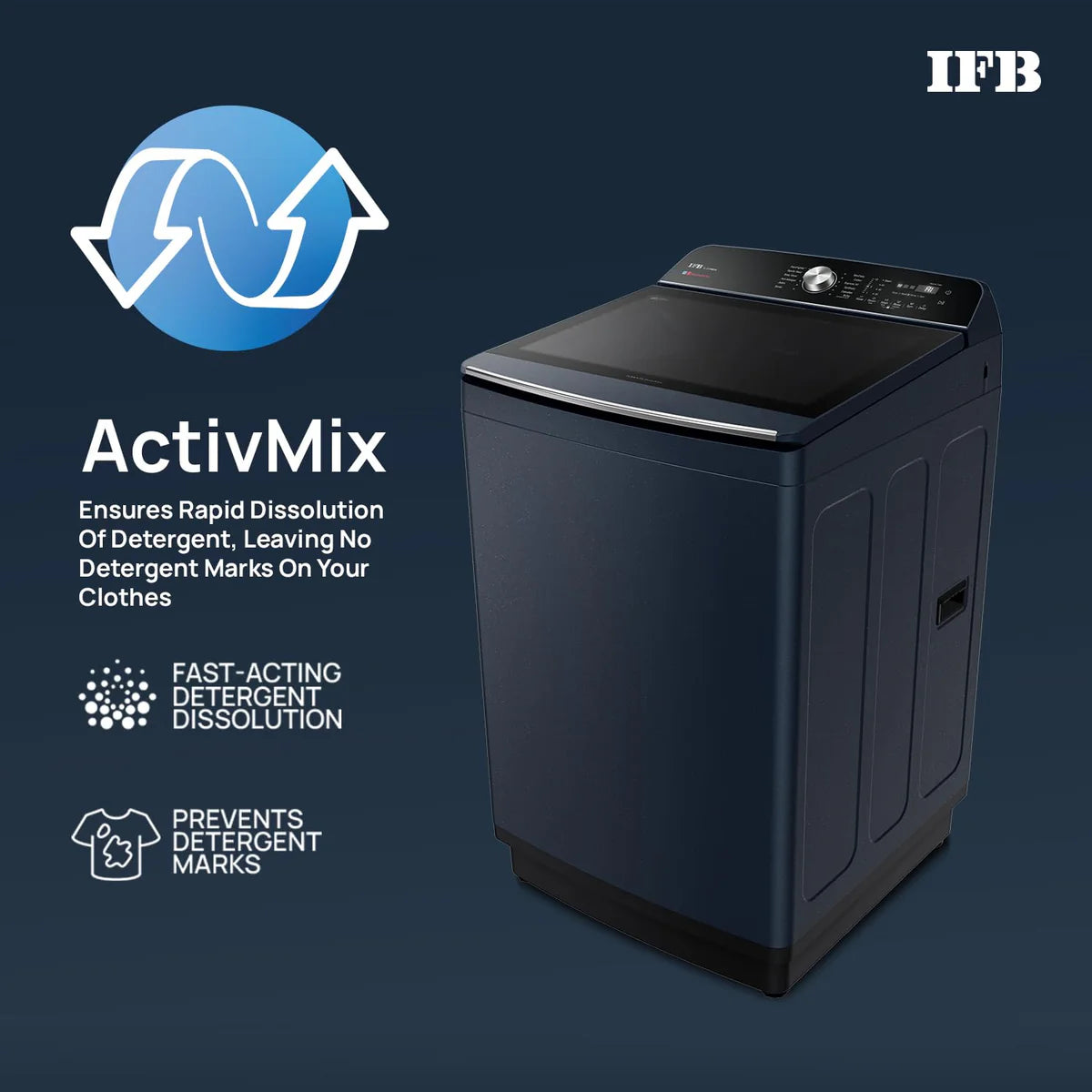 IFB 11 Kg 5 Star with DeepClean® Technology, AI Powered, Fully Automatic Top Load Washing Machine (2025 Model, TL111RB2SN, PowerSteam®, Inbuilt Heater, 5D Wash, Aqua Energie, Royal Blue)
