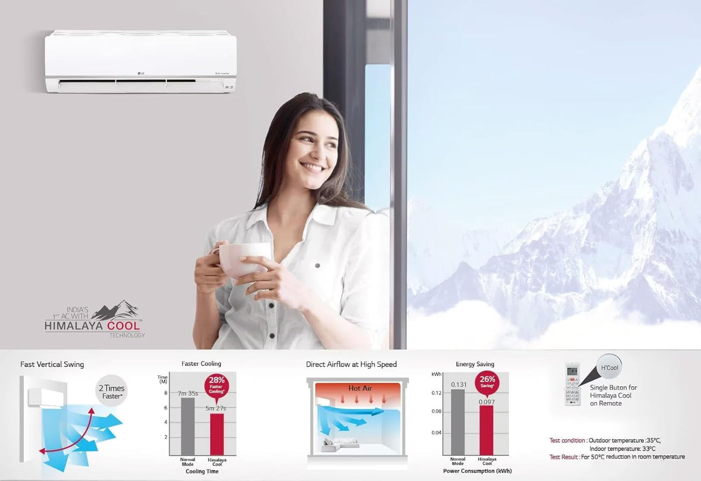 LG 1.5 Ton 3 Star Split AC with AI Convertible, Gold Fin+, Auto Clean, Viraat & Diet Mode+, US-Q18TNXE 2025 Model