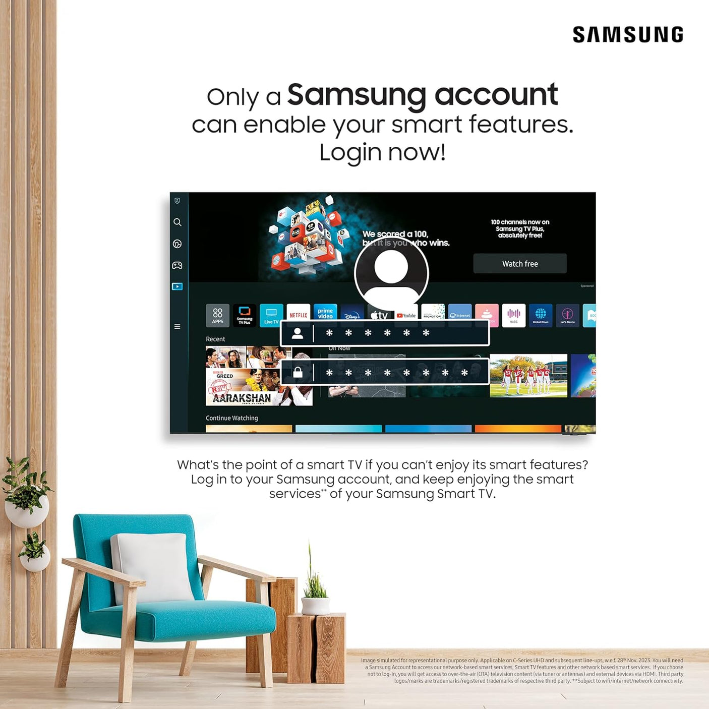 Samsung 138 cm (55 inches) 4K Ultra HD Smart OLED TV QA55S90CA (Titan Black)