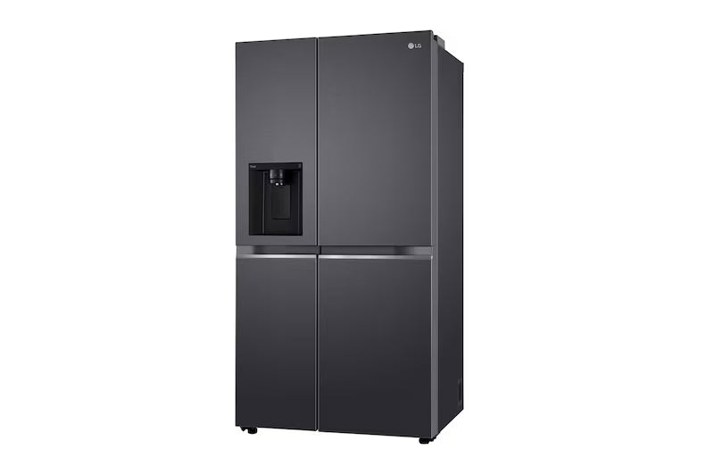 LG 630L, Side-by-Side Refrigerator,GL-L257CMC3, Wi-Fi Convertible, Water & Ice Dispenser, Matte Black Finish, 3 Star