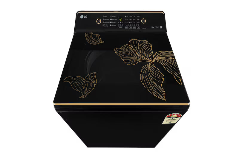 LG 9Kg Top Load Washing Machine,T90KMOB1Z, Hard Water Wash, Onyx Black, 5 Star