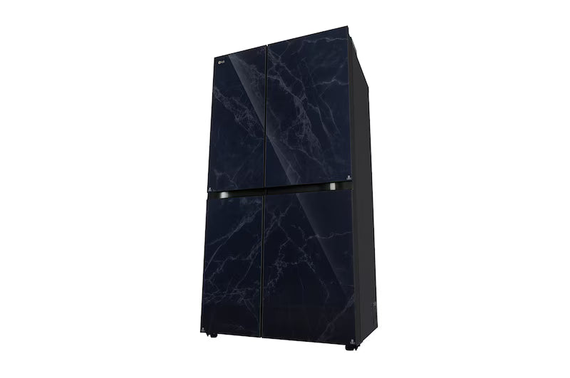 LG 650L 3 Star Side-by-Side Convertible Refrigerator with Multi-Air Flow & Smart Diagnosis™, Ultra Glam Black (GL-B257DUB3)