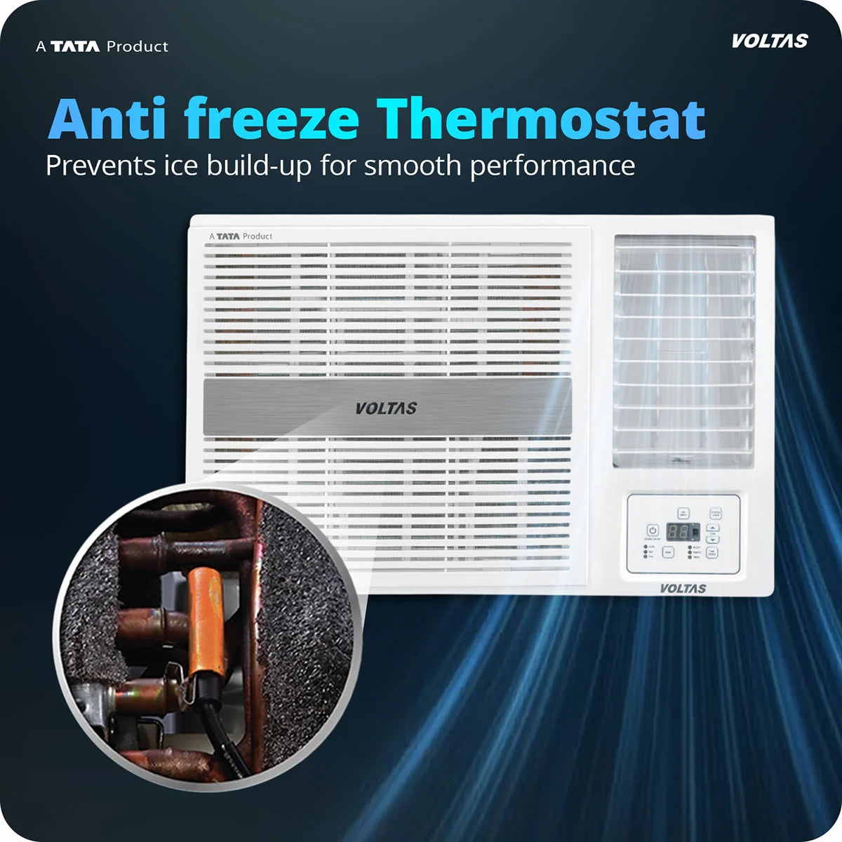 Voltas Pearl 1.5 Ton 3 Star Inverter Window Air Conditioner (Model: 183INV) | Fast Cooling Performance | Energy Efficient | Copper Condenser | Low Noise Operation | 2026 Model