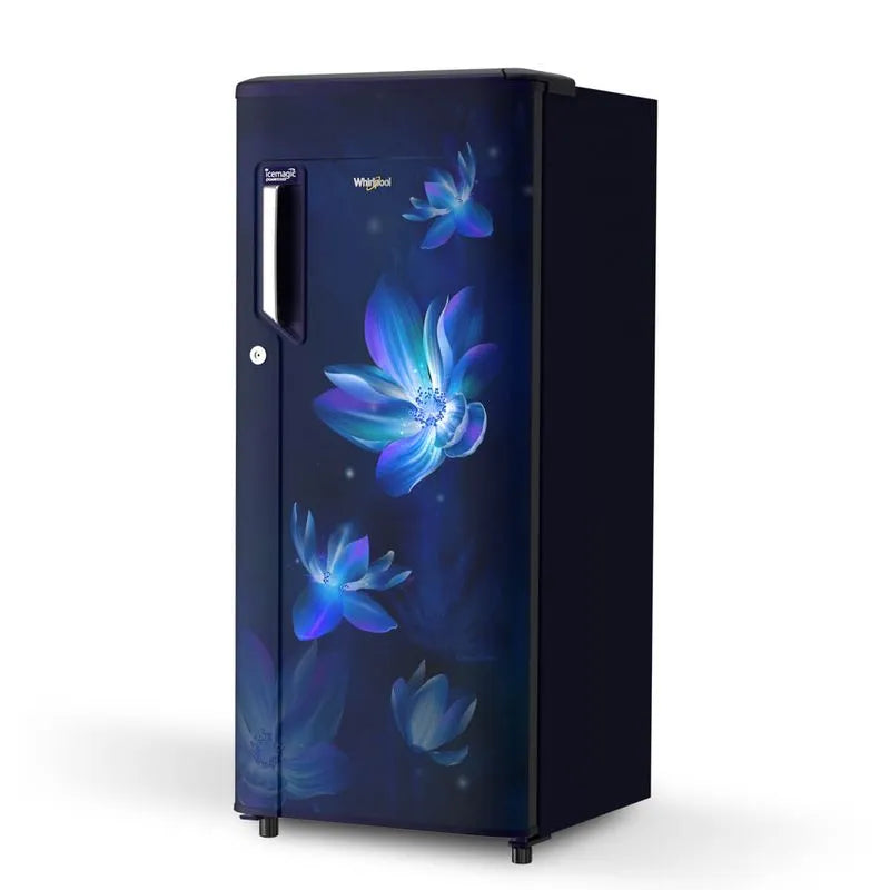 Whirlpool 192 L Direct Cool Single Door 3 Star Refrigerator (215 IMPC PRM 3S Sapphire Flower Rain)