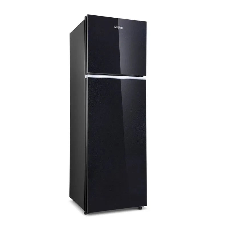 Whirlpool 259L 2 Star Glass Finish Neofresh Frost Free Double-Door Refrigerator (NEO 305GD PRM CRYSTAL BLACK(2S)-TL-22200