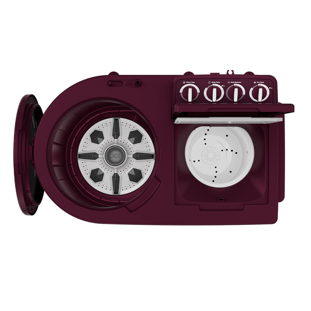 Whirlpool 8.5 Kg Semi Automatic with Faster Drying - Ace Turbo Dry Xtraa,Wine Dazzle (30351)