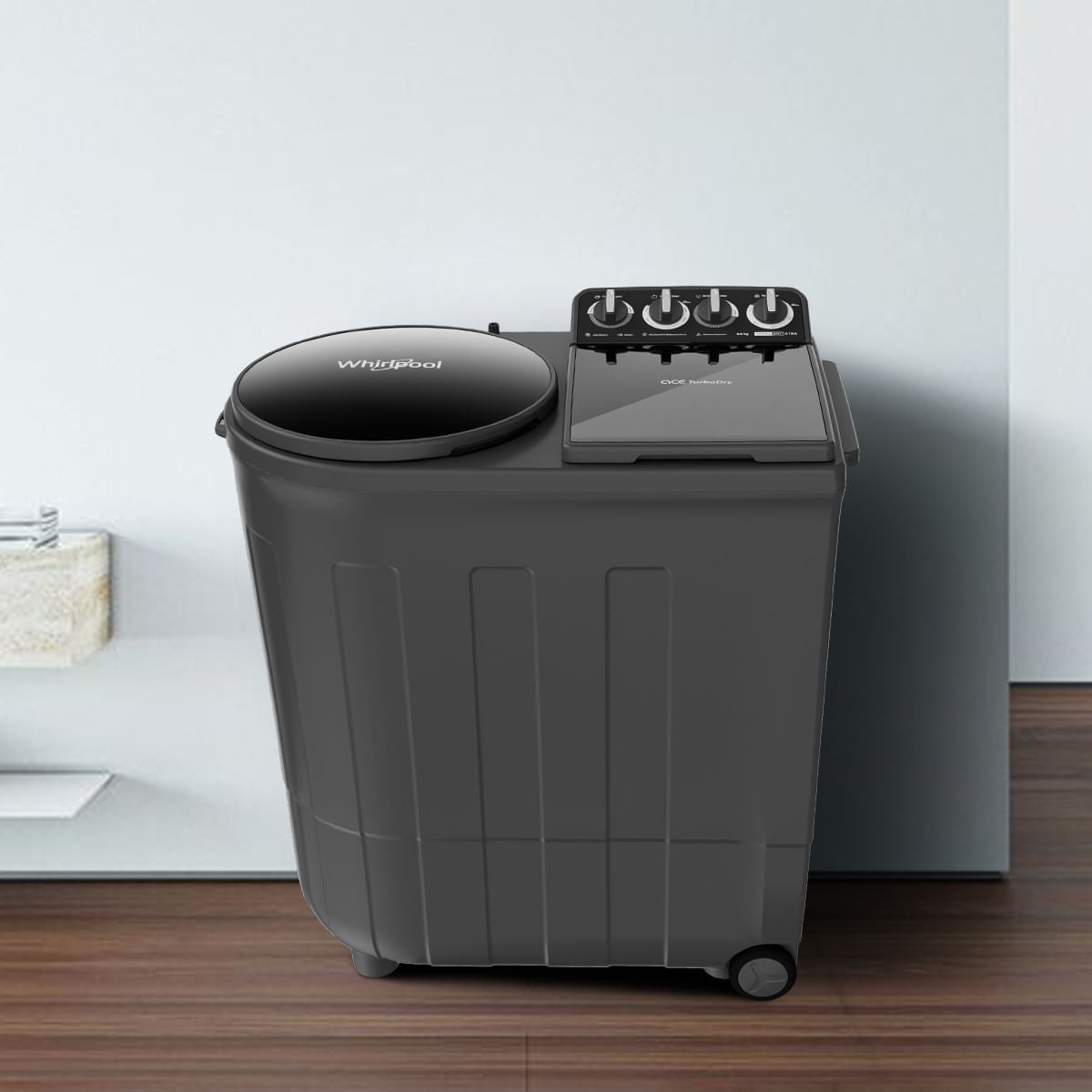 Whirlpool 8.5 Kg Semi Automatic with Faster Drying - Ace Turbo Dry Xtraa,Grey Dazzle (30352)