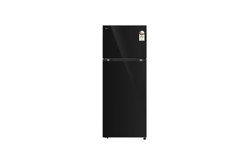 LG 466L Double Door Refrigerator,GL-T492EBMY, Wifi Convertible, Door Cooling+™, Black Mirror Finish, 2 Star