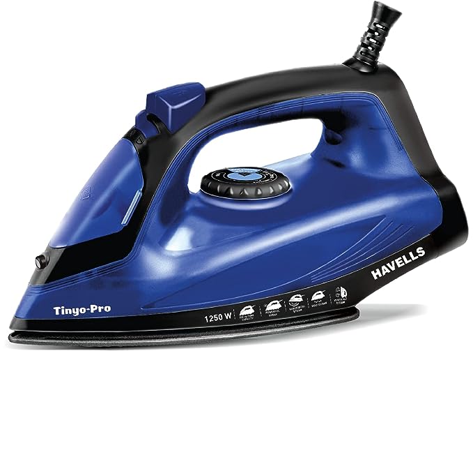 Havells Tinyo Pro 1250 Watt Steam Iron Press with Powerful Steam Spray