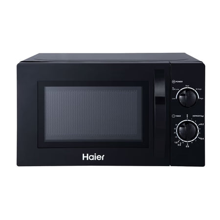 Haier HIL2001MWPH 20L Solo Microwave Oven | 5 Power Levels, 35-Min Timer, Black