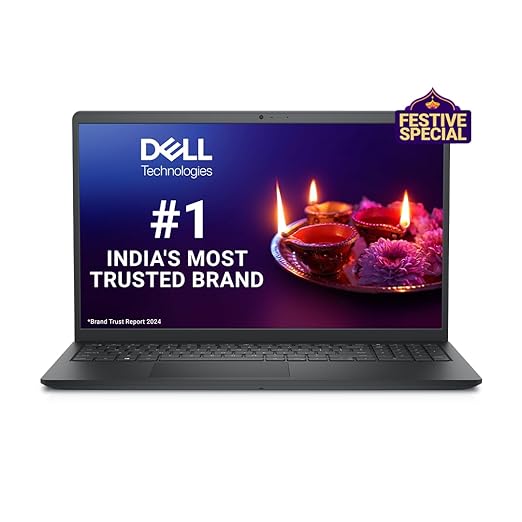 Dell Inspiron 3520 Laptop, 12th Gen Intel Core i3-1235U Processor, 8GB, 512GB SSD, 15.6" (39.62Cms) FHD Display- 3 Side Narrow Border, Win 11 + MSO'21, 2 Tuned Speakers, Black, Thin & Light-1.65Kg