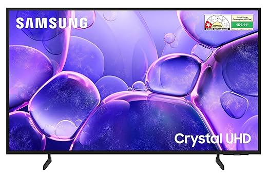 Samsung 108 cm (43 inches) Crystal 4K Ultra HD Smart LED TV with HDR, PurColor & Voice Assistants (UA43U8400FULXL, Black)