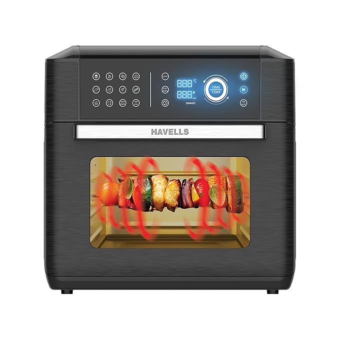 Havells Air-Oven Avanza 1700W | 15L Family Capacity | 14 Pre-Set Functions | Sensor Touch Control | Non-Stick Coating | Auto Shut-Off & Cool-Touch Handle