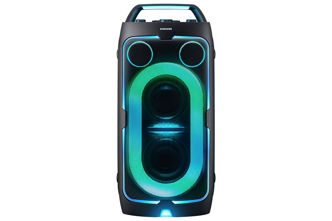 Samsung MX-ST50F Sound Tower | Bluetooth, Party Lighting, Karaoke Mic Input, Black
