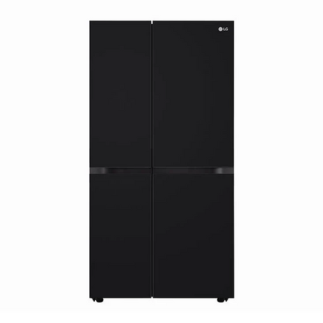 LG 650L Convertible Side-by-Side Refrigerator - Black Mirror Glass