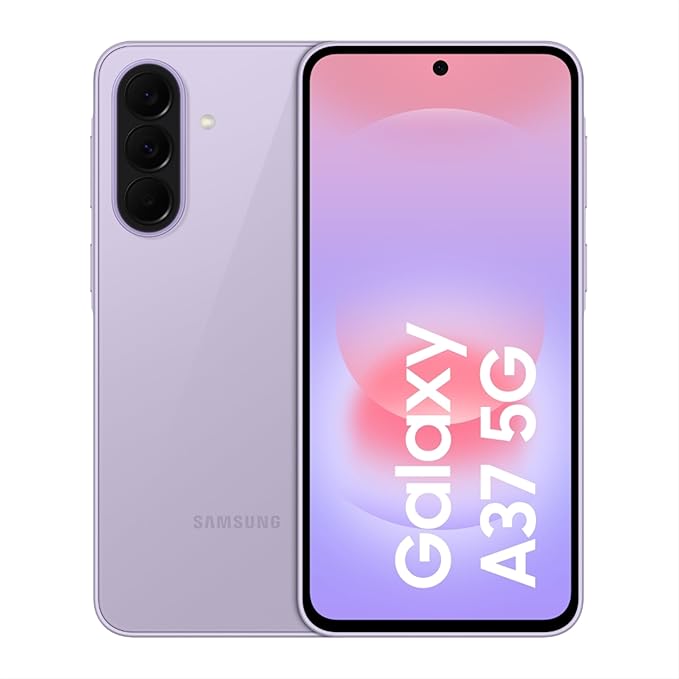 Samsung Galaxy A37 5G (Awesome Lavender, 8GB RAM, 128GB Storage) | Agentic AI Smartphone