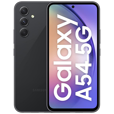 Samsung A54 5G (Awesome Graphite): Advanced Android smartphone with 8GB RAM and 256GB storage.