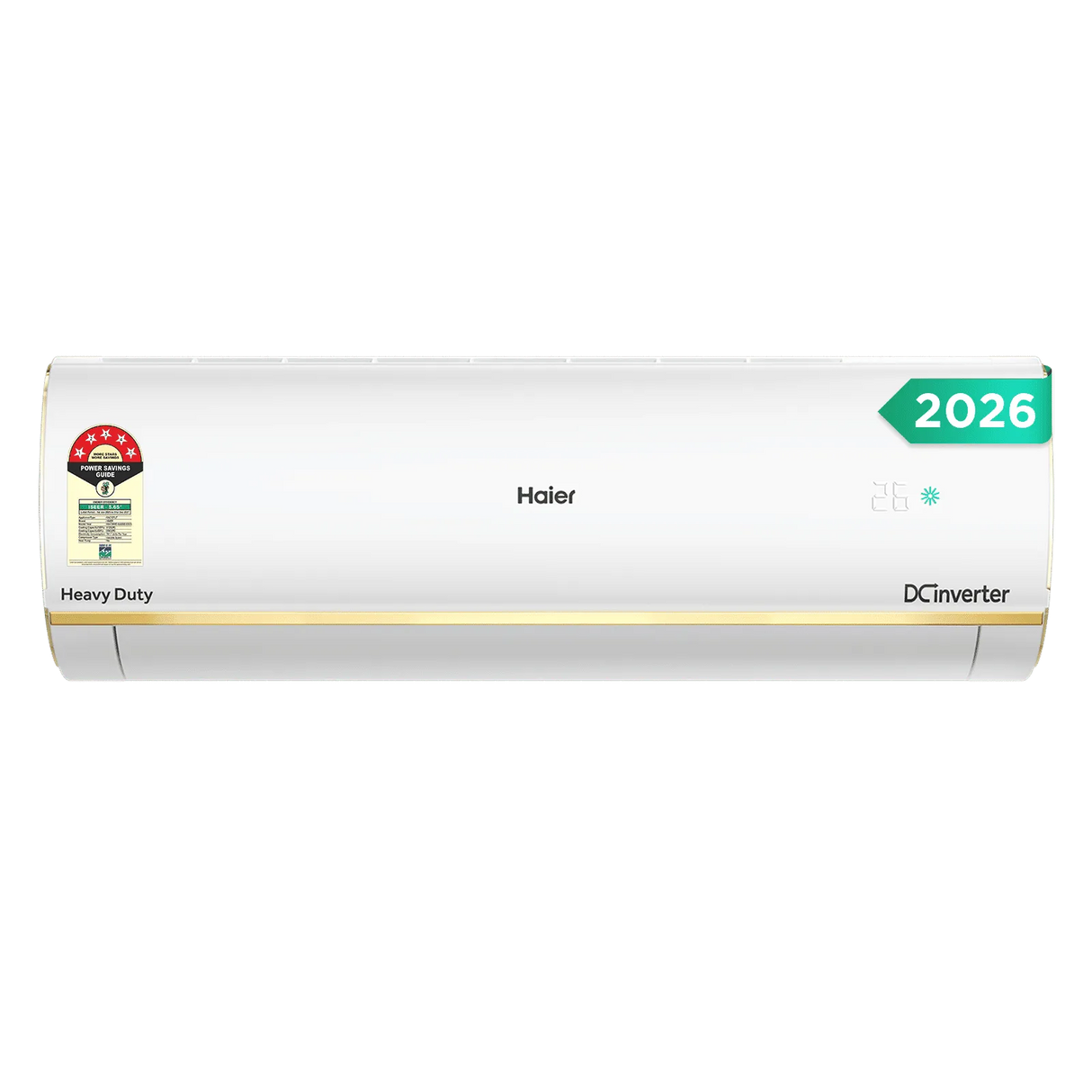 Haier Kinouchi Heavy Duty AI+ Convertible 1.6 Ton 5 Star Inverter Split AC with 4-Way Swing, Copper Condenser (HSI19KHD-GAI5NB-I)