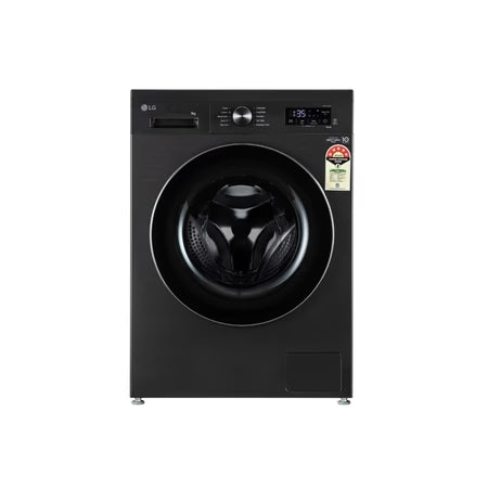 LG 9 kg Front Load, Inverter Direct Drive, 6 Motion DD, WiFi Enabled, Steam, Platinum Black, 5 Star (FHB1209Z4B)