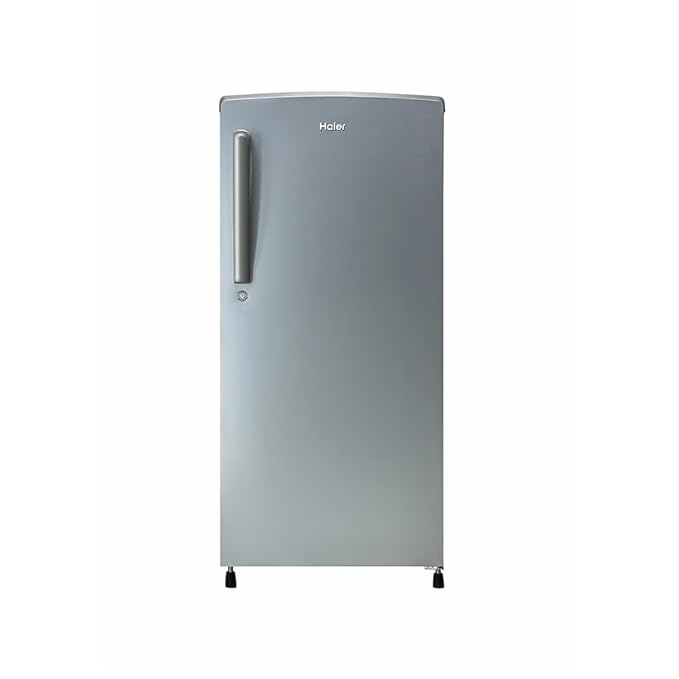 Haier 185L Single Door Refrigerator HRD-2061SMS-N 1 Star Direct Cool Stabilizer Free Moon Silver Finish Fridge