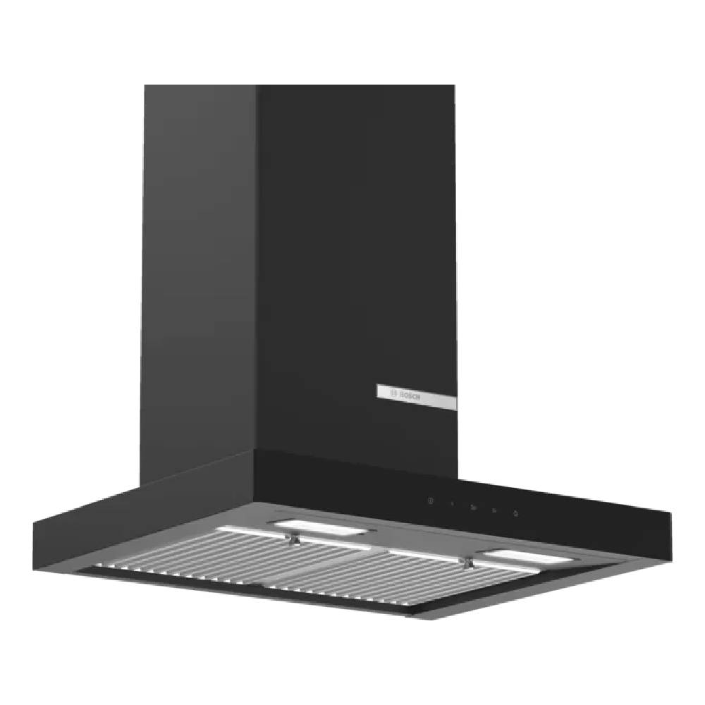 Bosch Series 4 Wall-Mounted Cooker Hood with Intensive Speed Setting, LED-Illumination, Air Extraction Only, Touch Control Setting (DWBA68G60I)