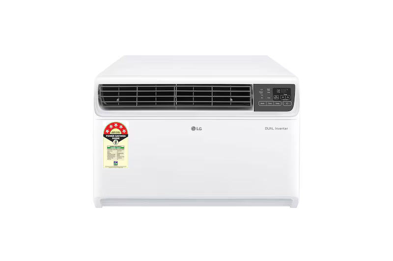 LG 1.5 Ton 5 Star Dual Inverter Window AC | Convertible 4-in-1 Cooling | 5.0 kW | 100% Copper | HD Filter with Anti-Virus Protection | 2026 Model |AW-Q18WUZA