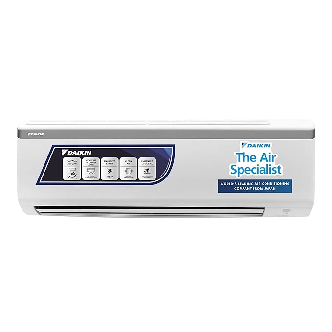 Daikin 0.8 Ton 3 Star, Fixed Speed Split AC (Copper, PM 2.5 Filter, FTL28UV16W1, White)