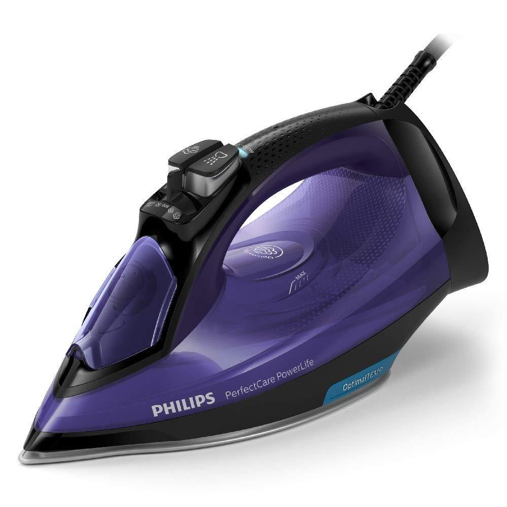 PHILIPS Plastic Perfect Care Power Life Steam Iron Gc3925/34,2400 Watts Up To 45 G/Min Steam Output,Optitemp Technology