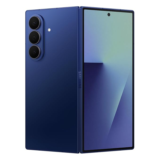 Samsung Galaxy Z Fold7 5G Mobile with Galaxy AI (Blue Shadow, 12GB RAM, 256GB Storage), 200MP Camera, Snapdragon 8 Elite Processor