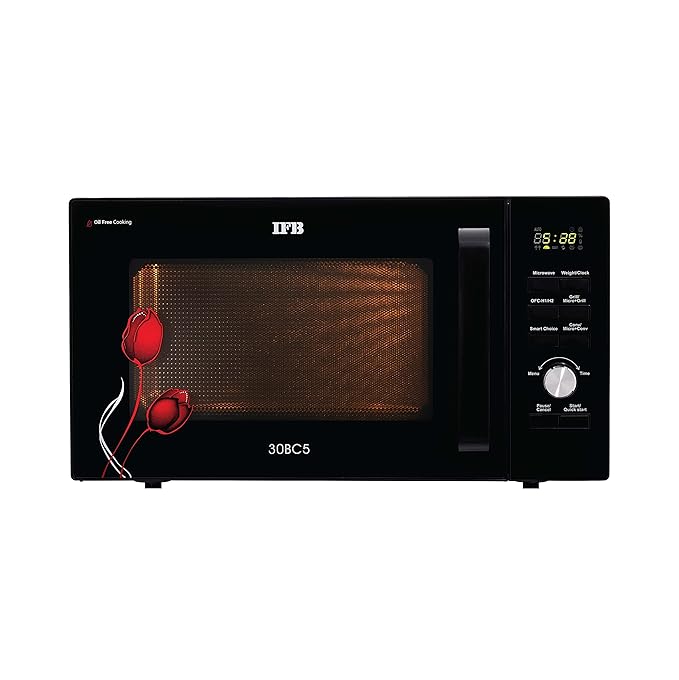 IFB 30 L Convection Microwave Oven with Oil Free Cooking (30BC5, Black)